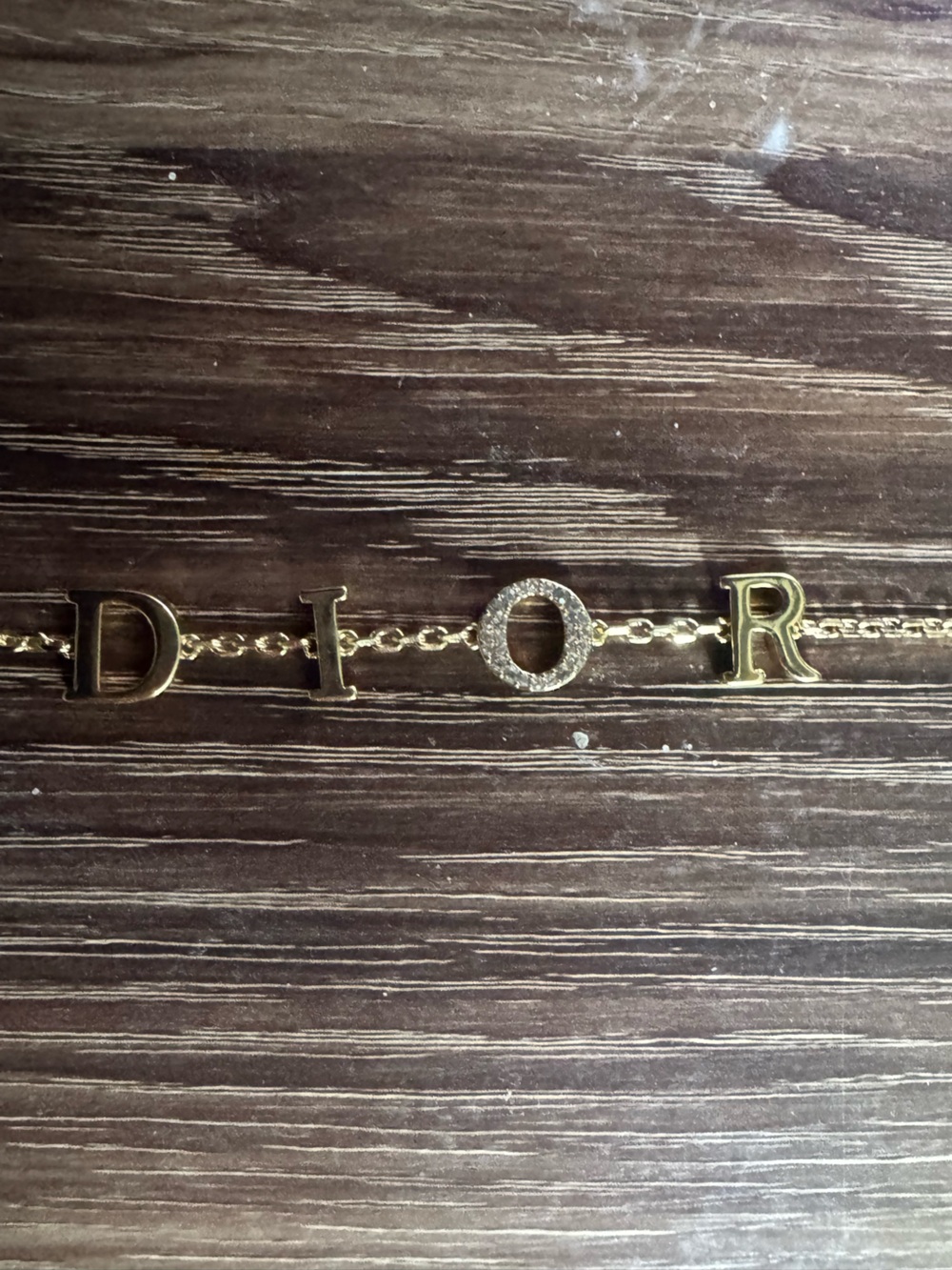 Gold-tone Women’s Letter Charm Bracelet - D I O R Style